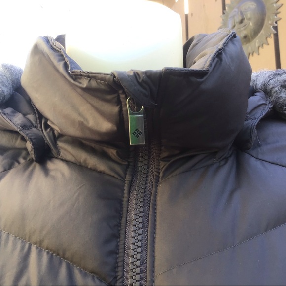Columbia Long Puffer Coat w/ Detachable Hood, in EUC! - Picture 2 of 10
